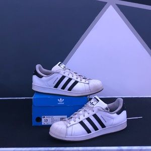 Adidas Superstar Core White/Black Mens Casual Shoe